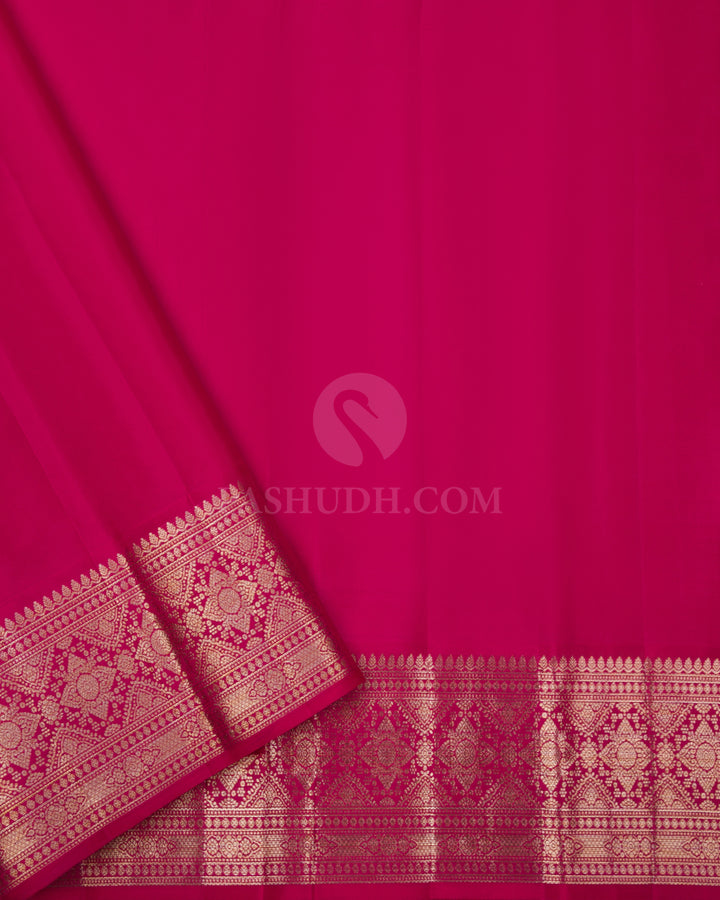 Royal Blue Kanjivaram Silk Saree - DJ229 - View 3