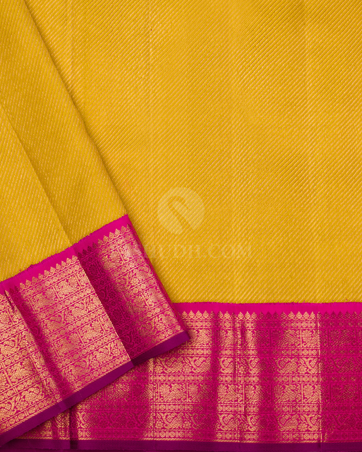 Magenta Pink Kanjivaram Silk Saree - S866 - View 4