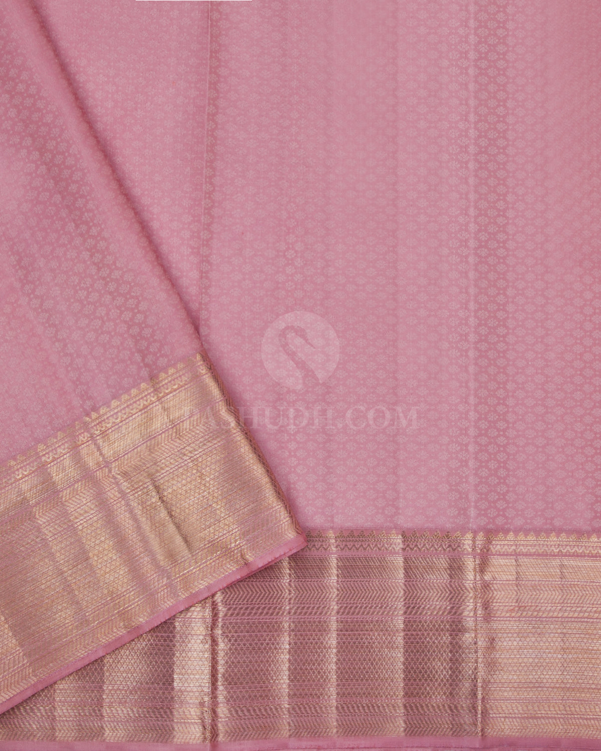 Chocolate and Peach Kanjivaram Silk Saree - D465 - View 3