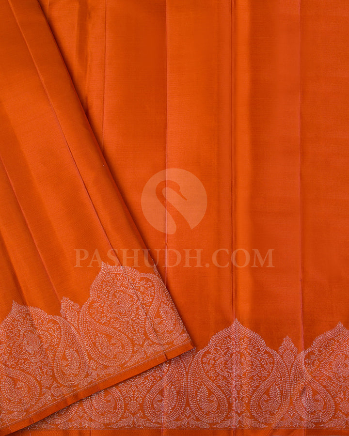 Heather Purple Kanjivaram Silk Saree - DJ317(A) - View 2