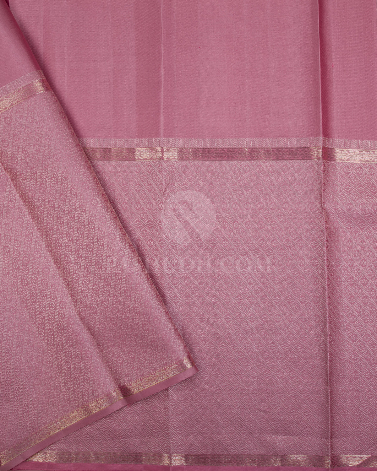 Baby Pink Kanjivaram Silk Saree - DT257(A) - View 2