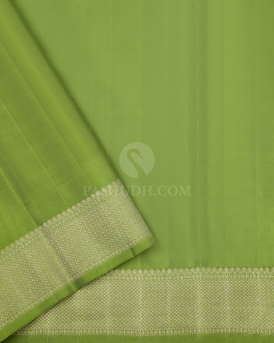 Pear Green Kanjivaram Silk Saree - S850 - View 4