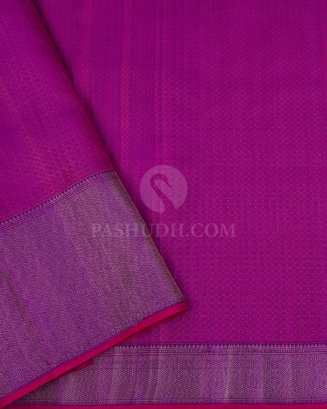 Orange And Violet Kanjivaram Silk Saree - D528(B) - View 2