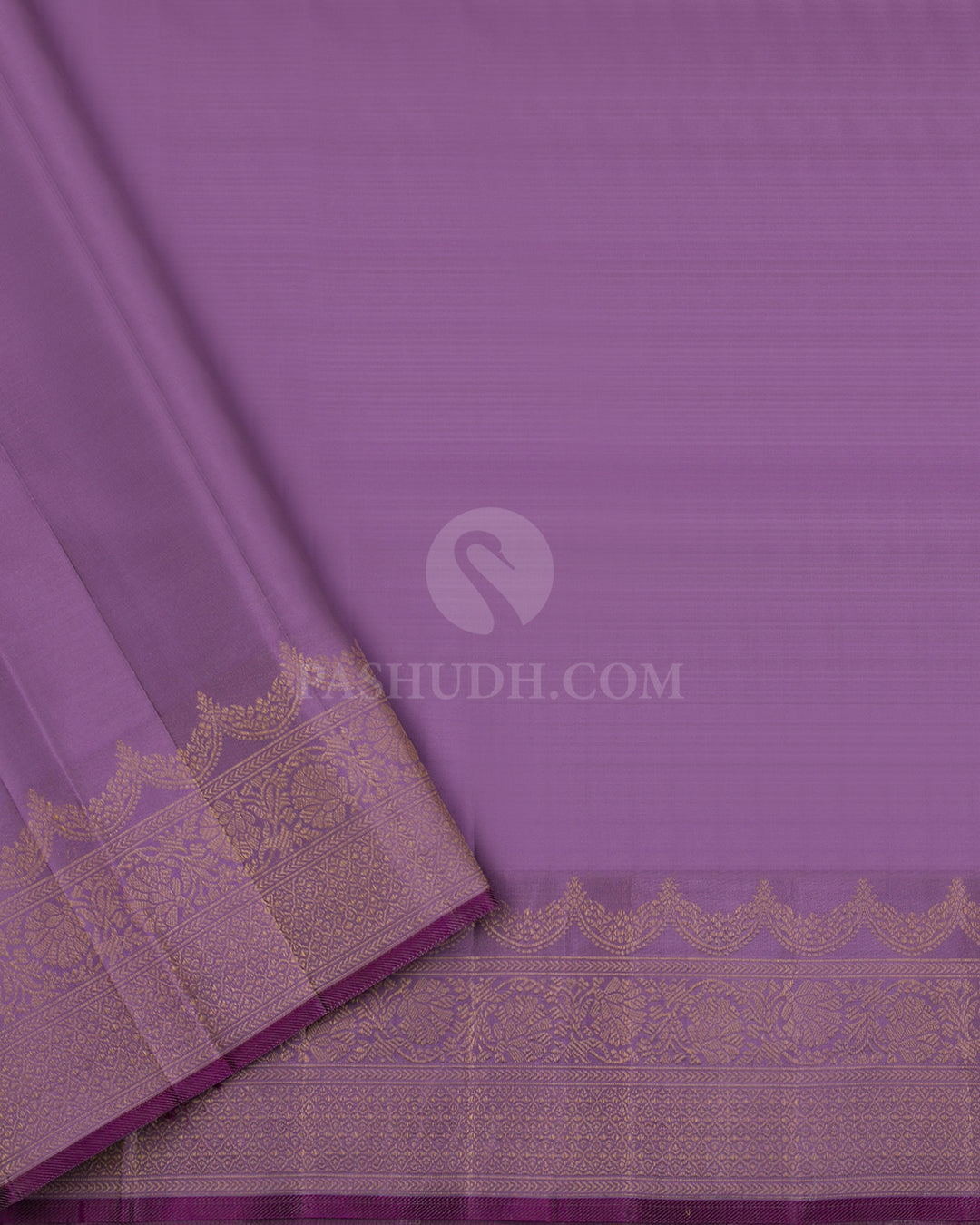 Light Green and Lavender Kanjivaram Silk Saree - DJ223 - View 3