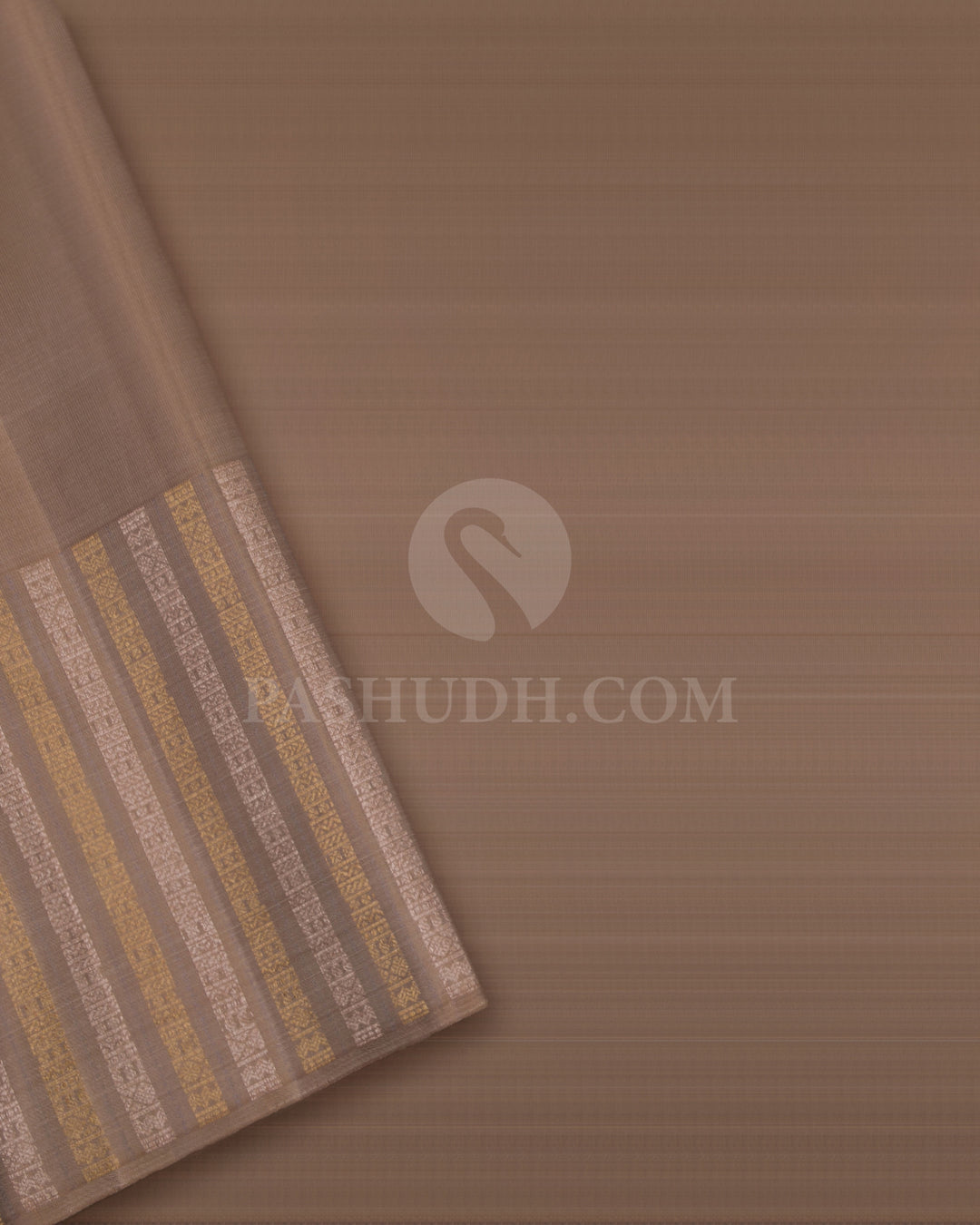 Lavender and Grey Pure Zari Kanjivaram Silk Saree - S724 - View 4