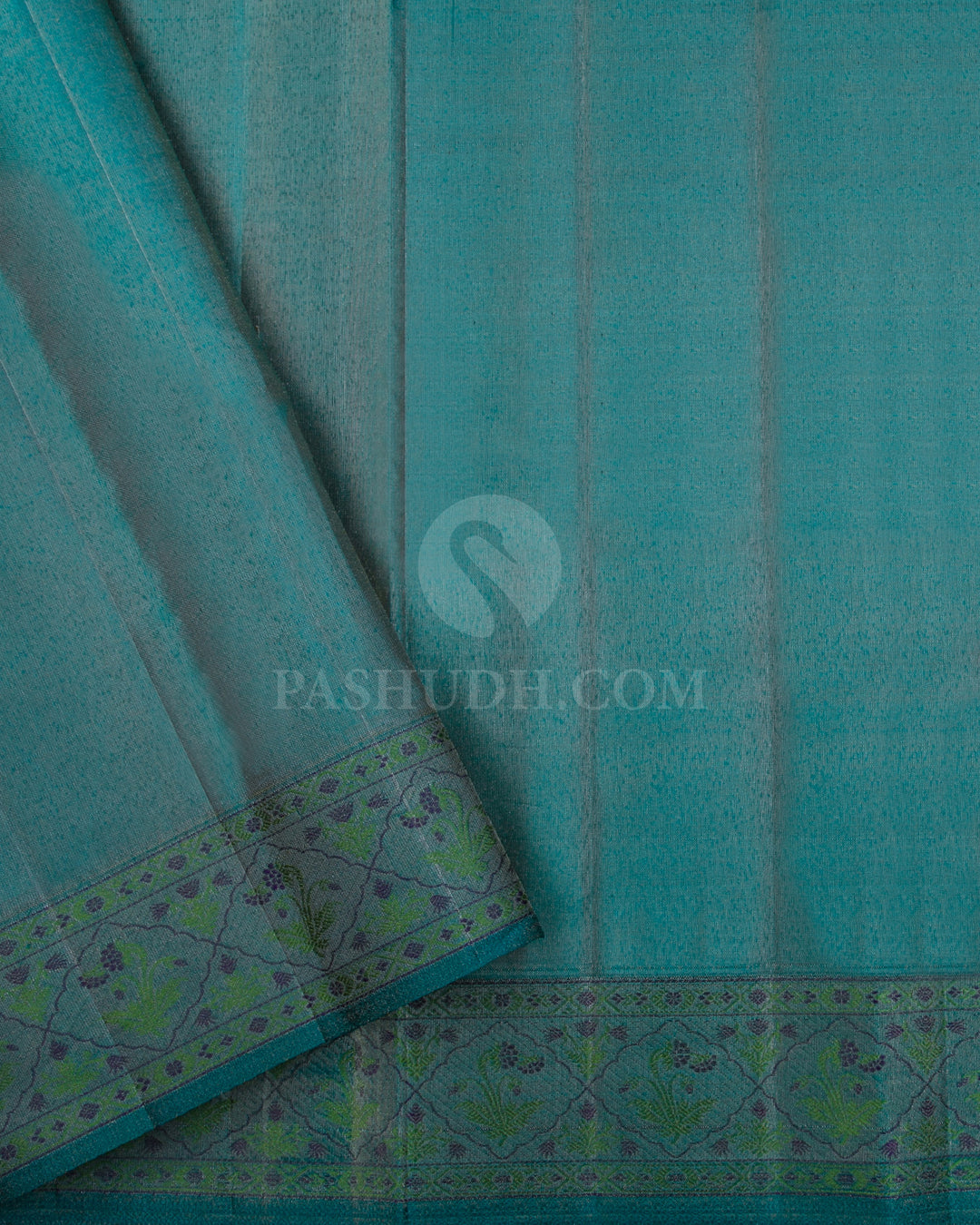 Rama Green & Pine Green Kanjivaram Silk Saree - DJ303(B) - View 2