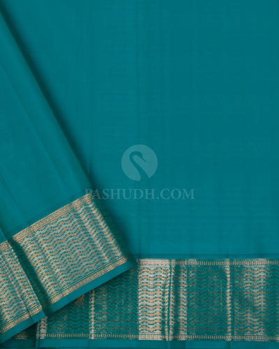 Sapphire Kanjivaram Silk Saree - DJ215 - View 3