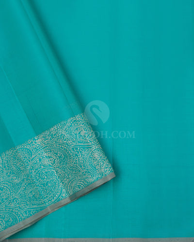 Blue Pure Zari Kanjivaram Silk Saree - S830-View  4
