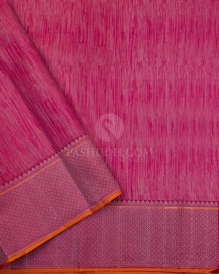 Pink Kanjivaram Silk Saree - DT198 - View 3