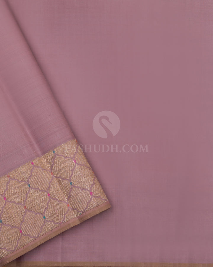 Mustard Borderless Kanjivaram Silk Saree - S789 -View 4