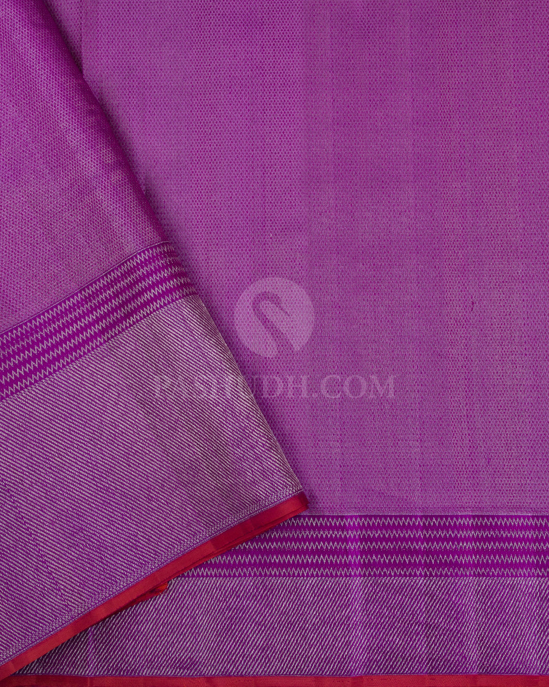 Old Rose And Violet Kanjivaram Silk Saree - D510(D) - View 2