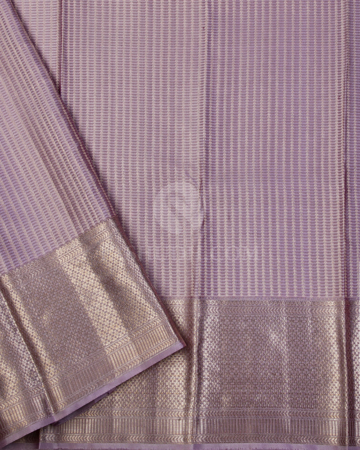 Lavender Kanjivaram Silk Saree - D517(A) - View 2