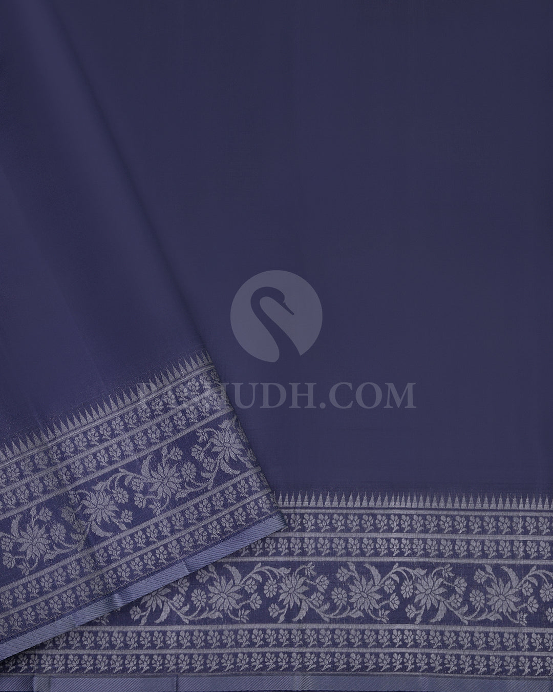 Anandha Blue Organza Weave Kanjivaram Silk Saree - DJ188 - View 3