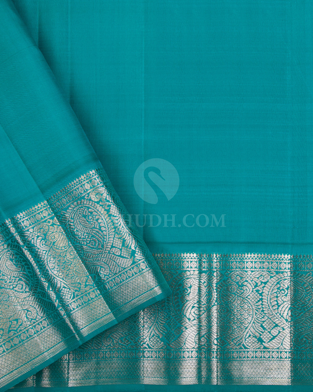 Lavender, Pink & Anandha Blue Kanjivaram Silk Saree - S1129(A) - View 3