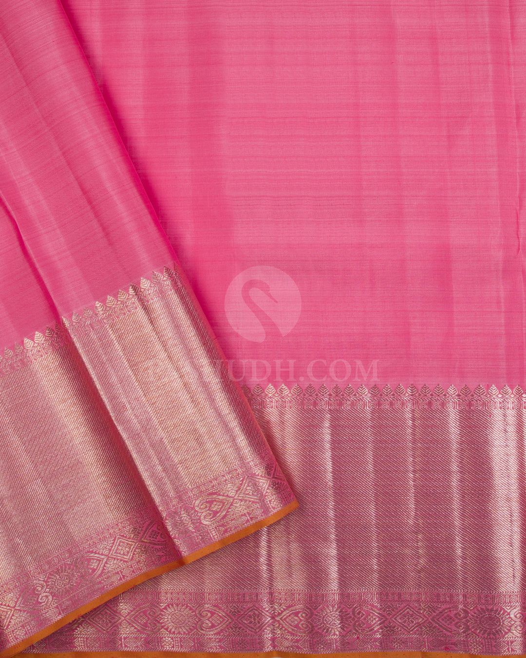 Red & Baby Pink Kanjivaram Silk Saree - S1087(A) - View 3