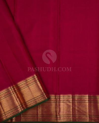 Maroon Kanjivaram Silk Saree - DJ300(A) - View 2