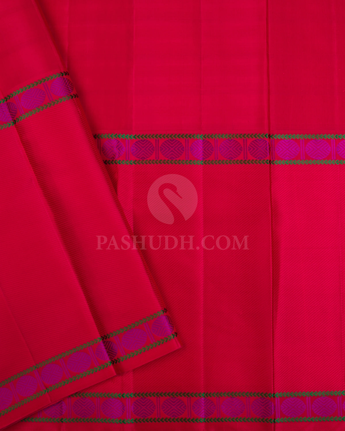 Yellow & Red Kanjivaram Silk Saree - S1121(A) - View 3