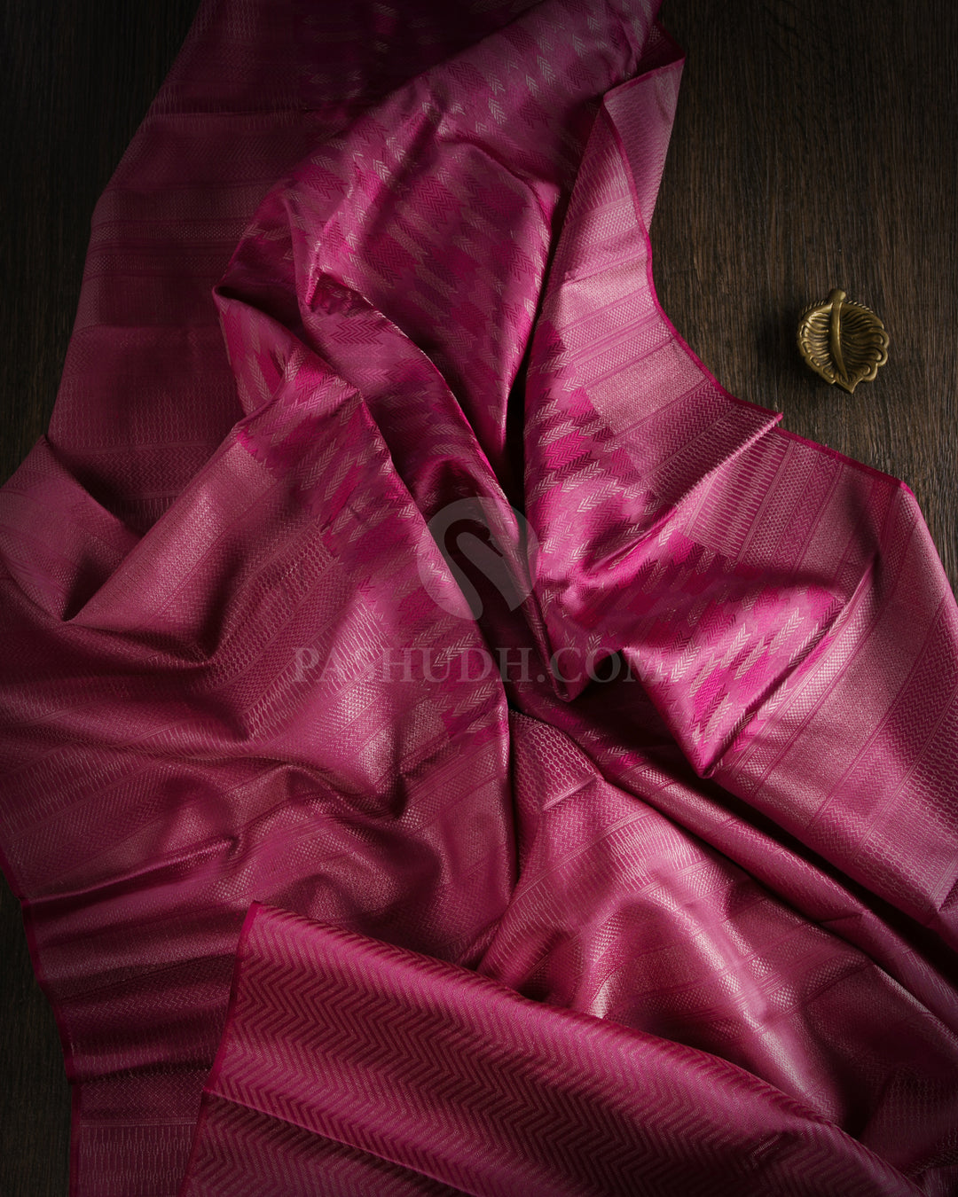 Old Rose Kanjivaram Silk Saree - D428 - View 1