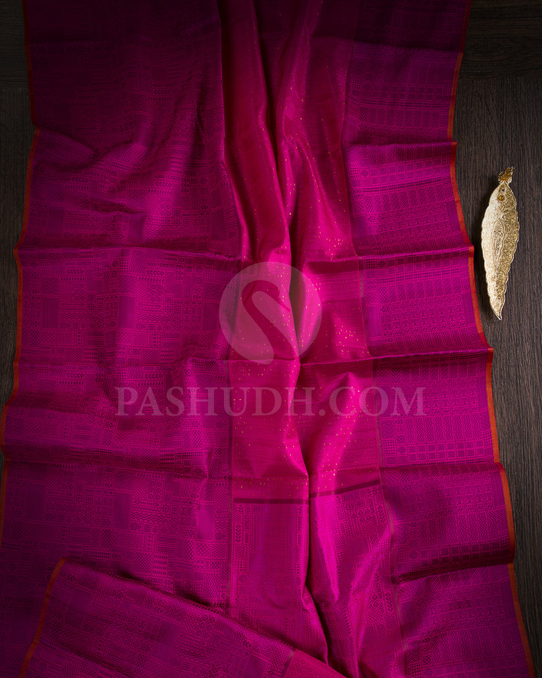 Rani Pink Kanjivaram Silk Saree - D552(C)