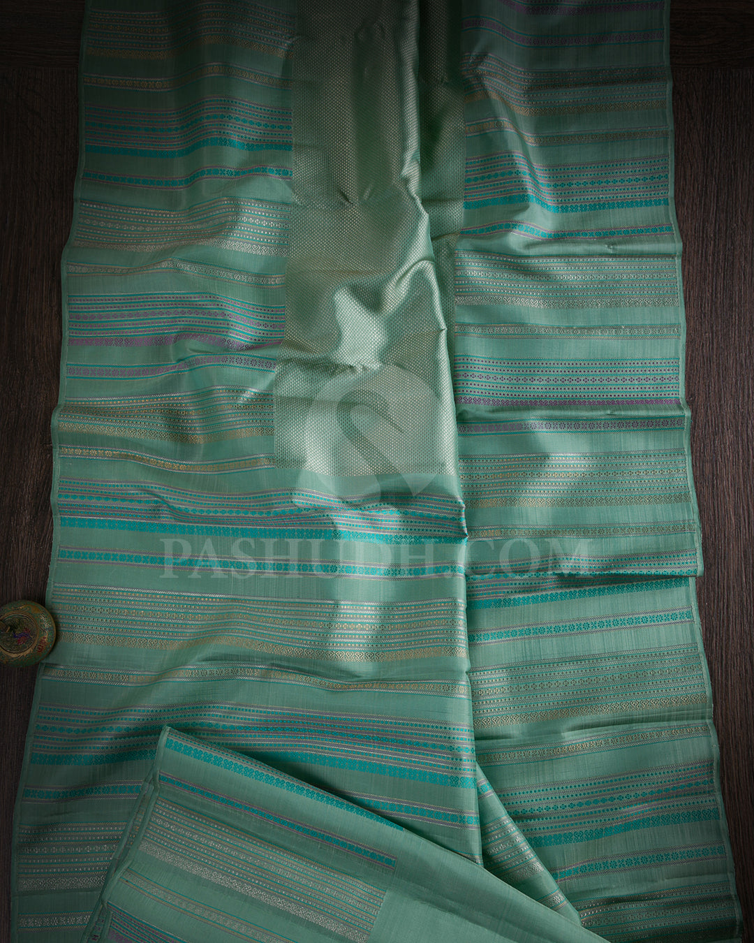 Pastel Green Kanjivaram Silk Saree - S1210(A)