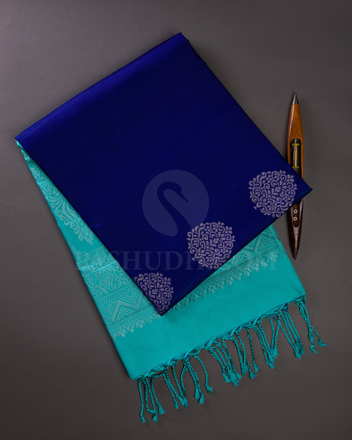 Blue Soft Silk Saree - C29