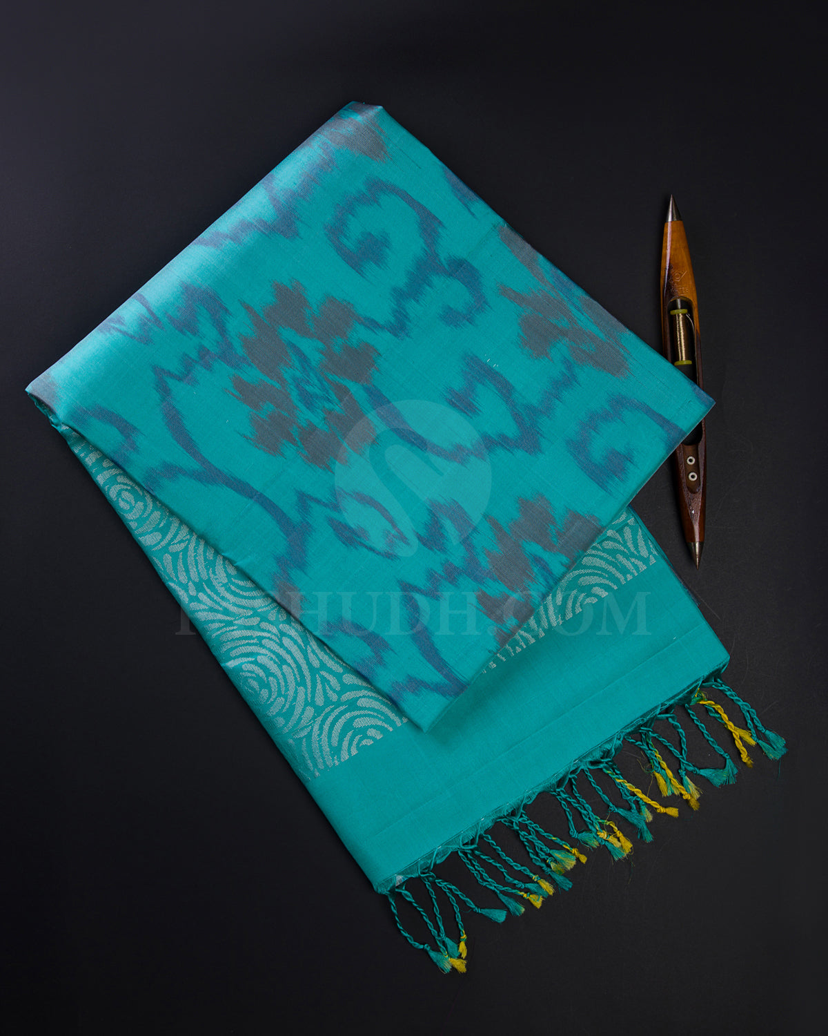 Aquamarine Soft Silk Saree - C9