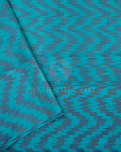 Black And Blue Soft Silk Saree - C27