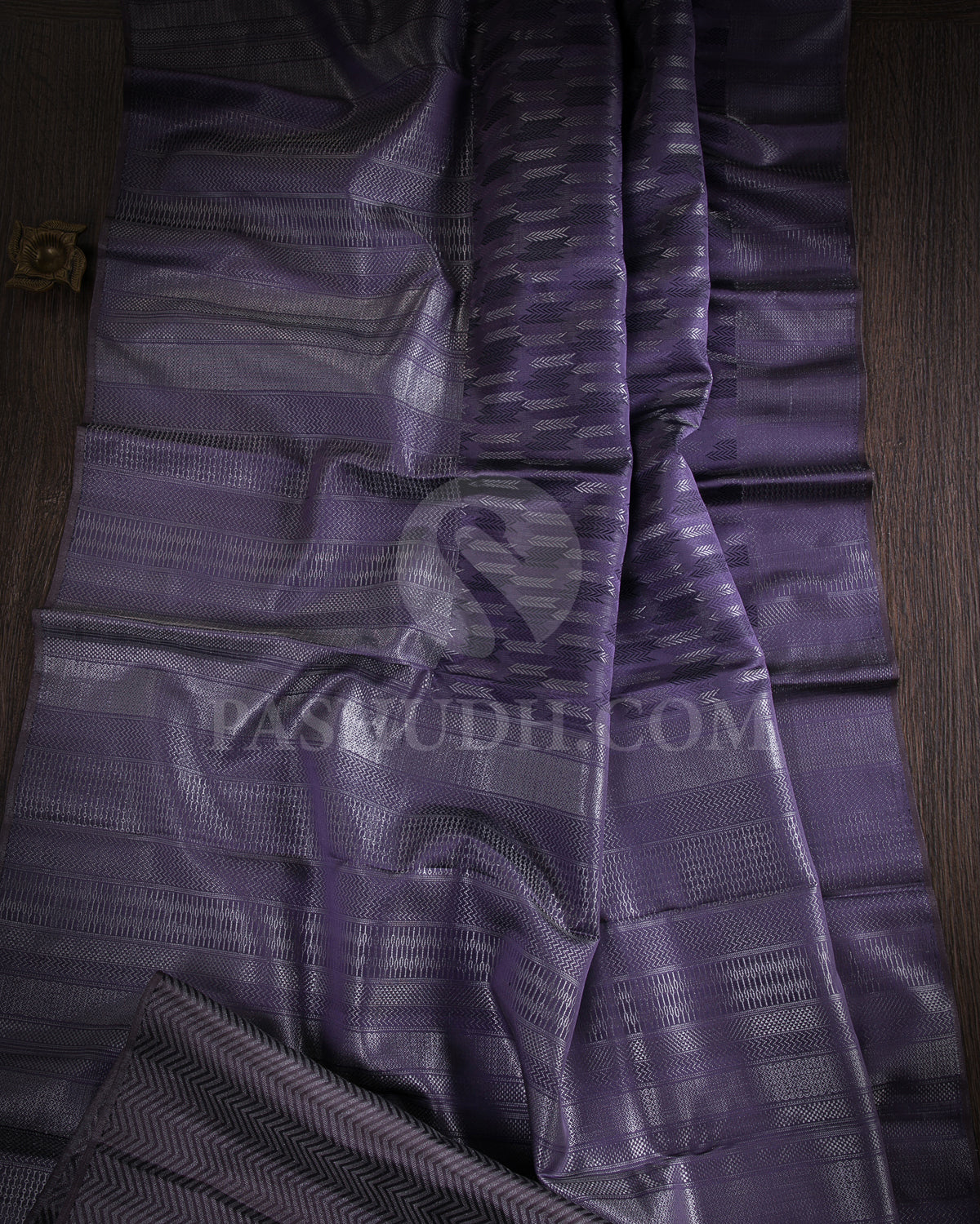 Violet And Dark Purple Kanjivaram Silk Saree -D521(F)