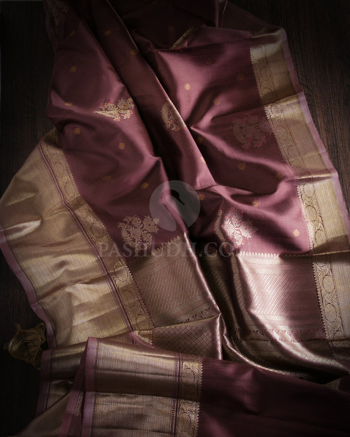 Walnut Brown kanjivaram Silk Saree - S894