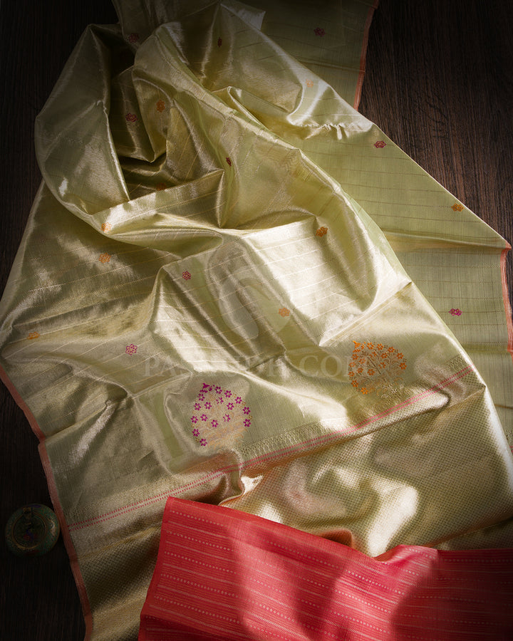 Pastel Green Kanjivaram Silk Saree - S918