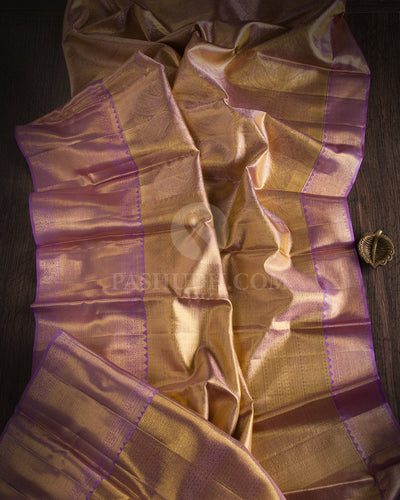 Lavender Kanjivaram Tissue Silk Saree - S1049(A) - View 1