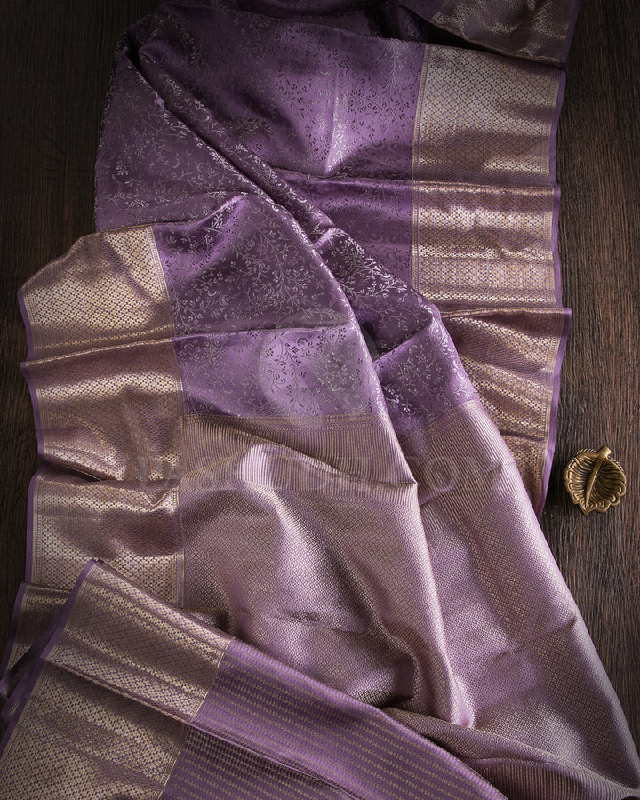 Lavender Kanjivaram Silk Saree - D550(D)