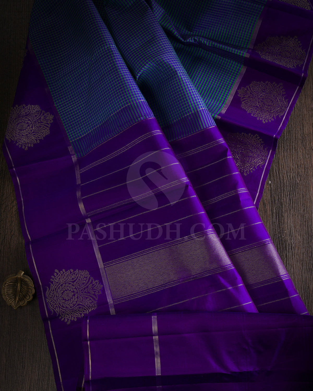 Blue And Indigo Traditional Kanjivaram Silk Saree - K19