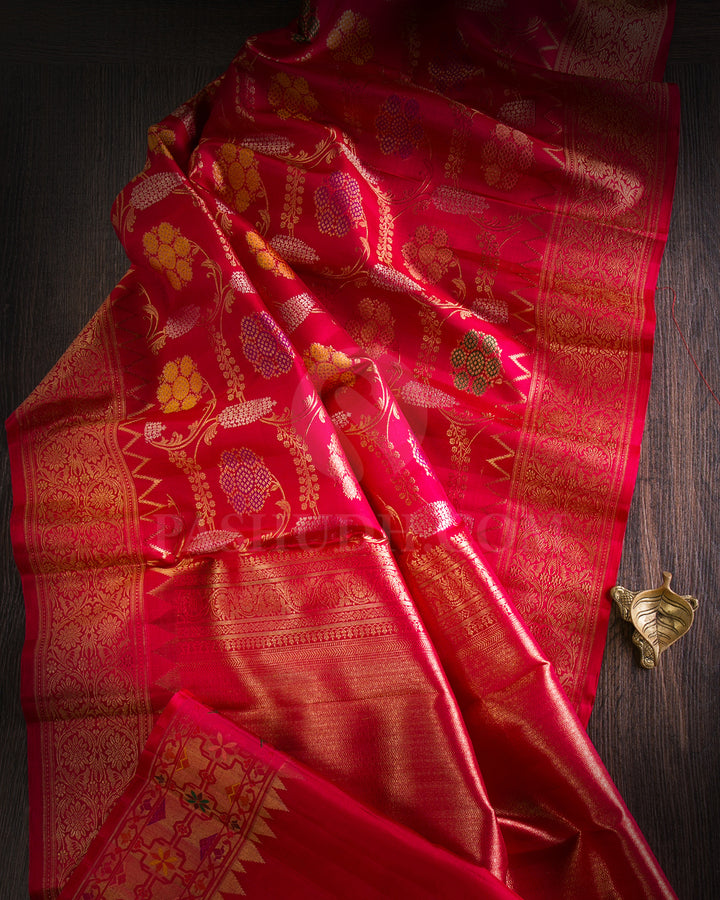 Red Kanjivaram Silk Saree - S1258(A)