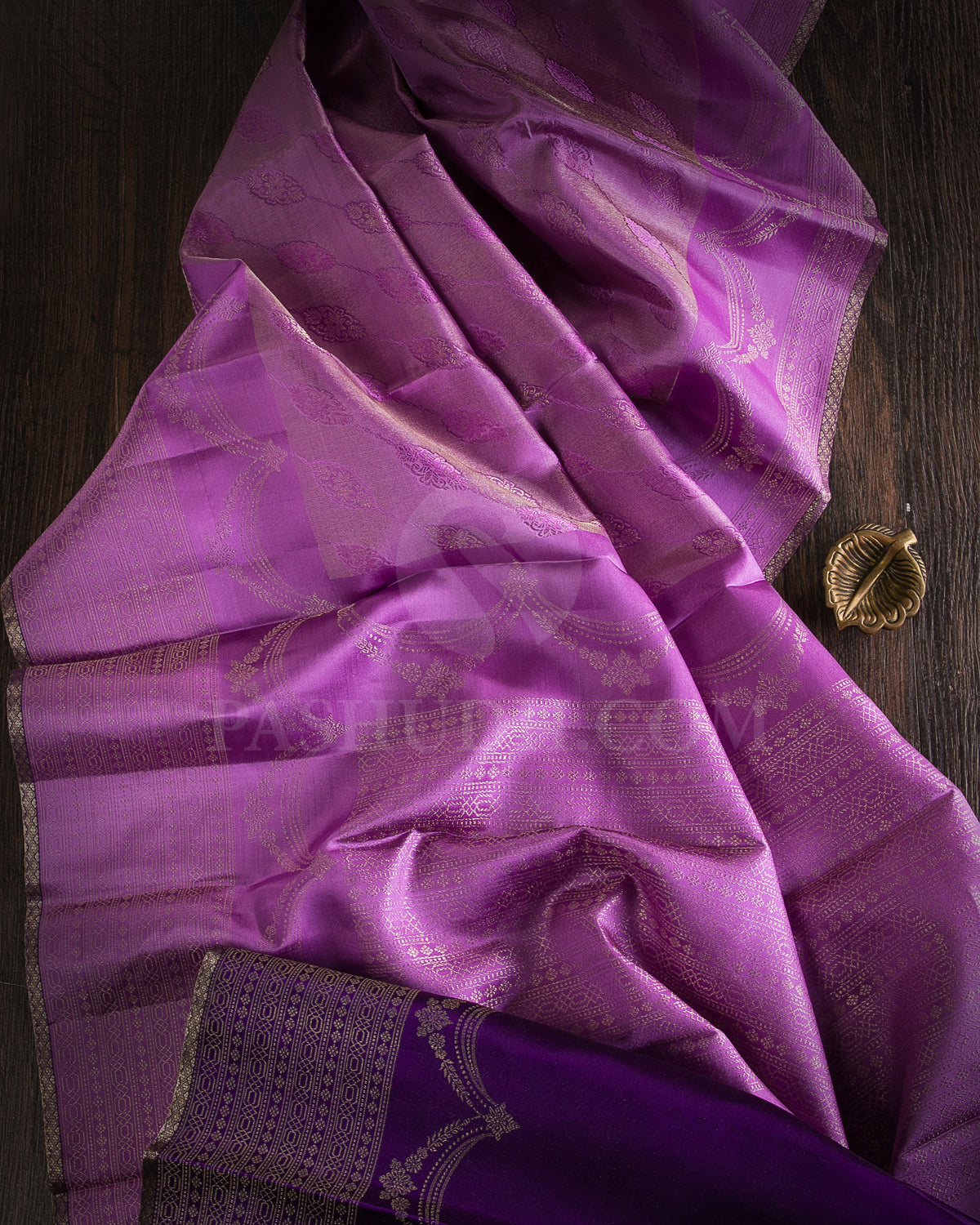 Lavender and Purple Kanjivaram Silk Saree - DJ289(C)