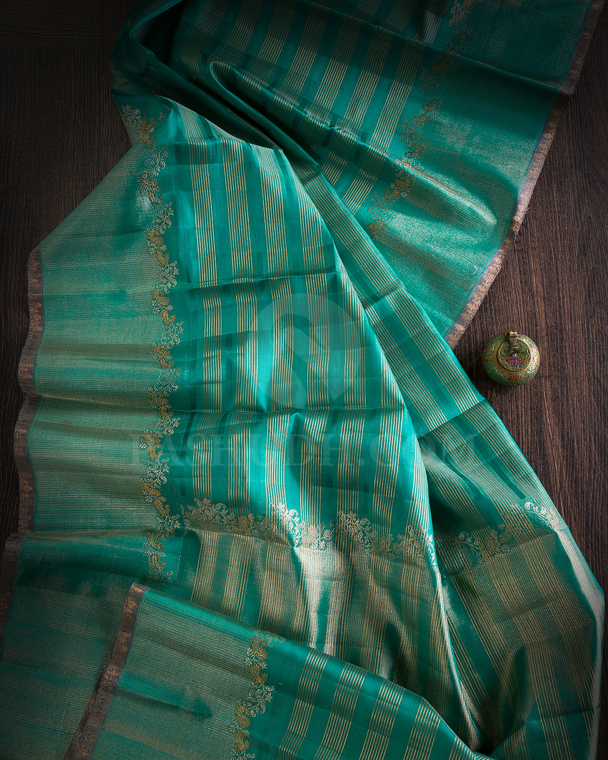 Sky Blue Kanjivaram Silk Saree - S1131(D)