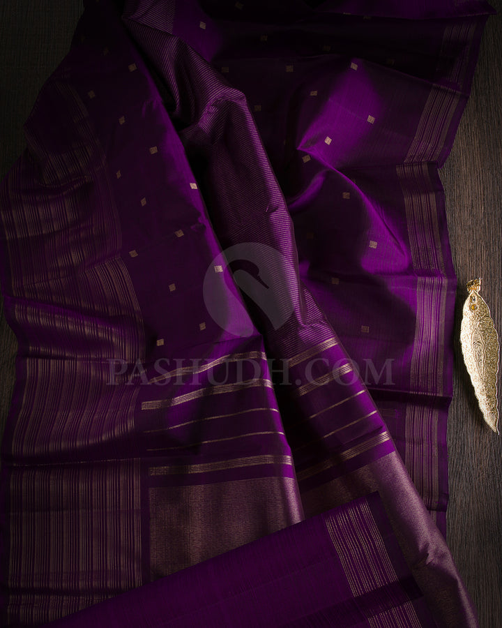 Purple Kanjivaram Silk Saree - K14