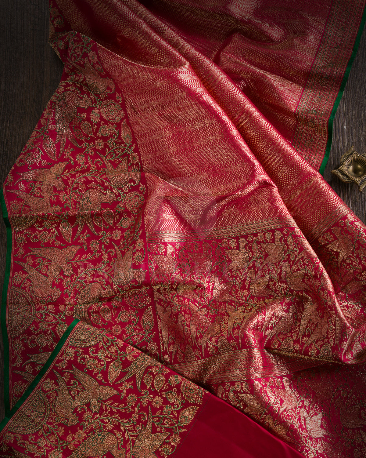 Bright Red Kanjivaram Silk Saree - S1274(A)