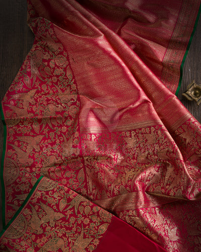 Bright Red Kanjivaram Silk Saree - S1274(A)