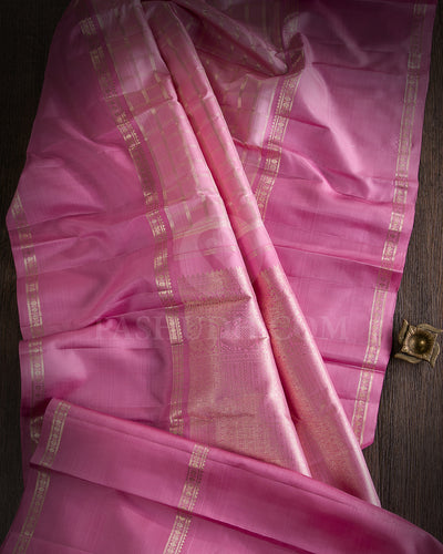 Baby Pink Traditional Kanjivaram Silk Saree - SVJ20