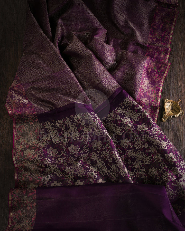 Purple Kanjivaram Silk Saree - DJ330(A)