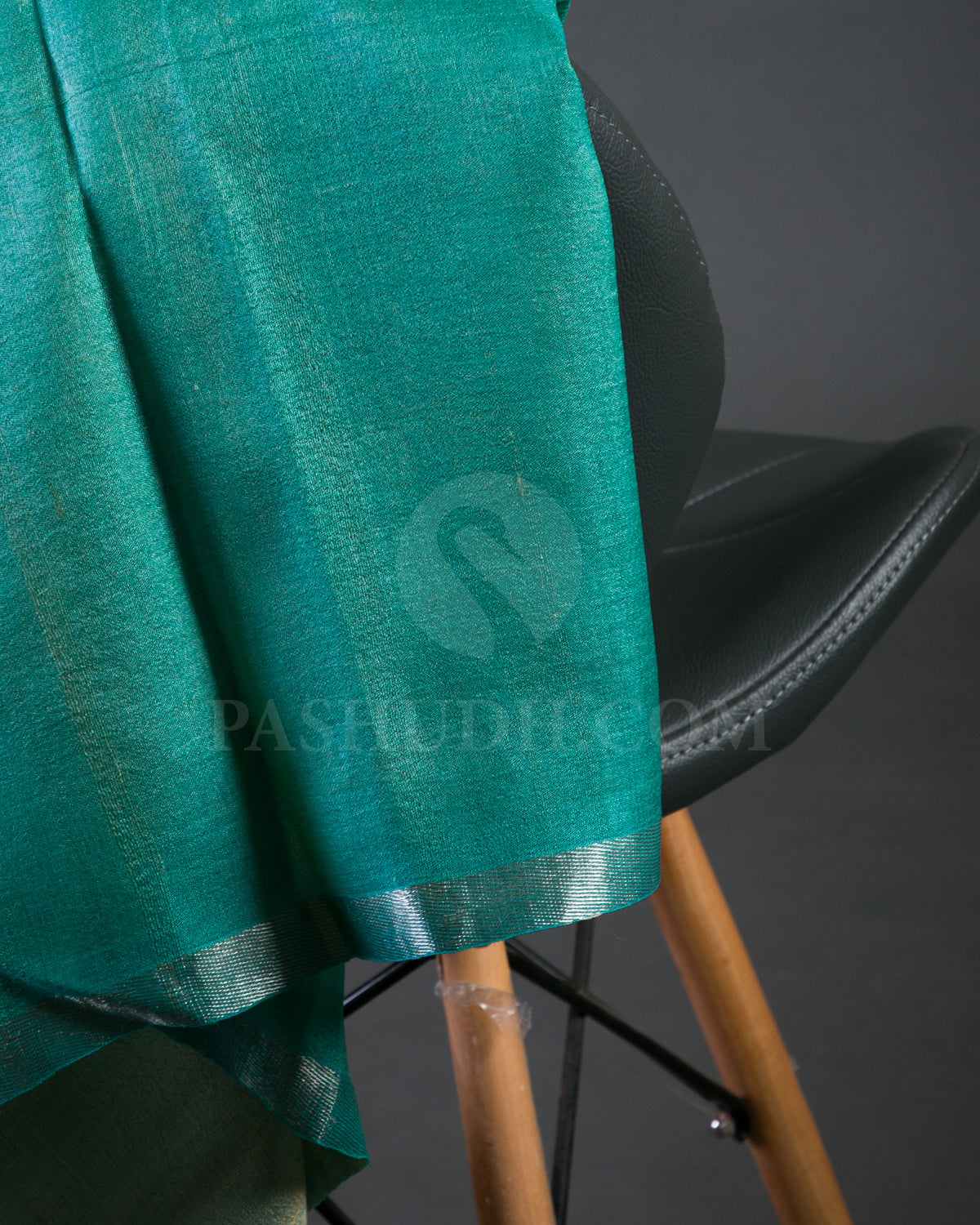 Blue Floral Handloom Tussar Jamdhani Saree - KP17