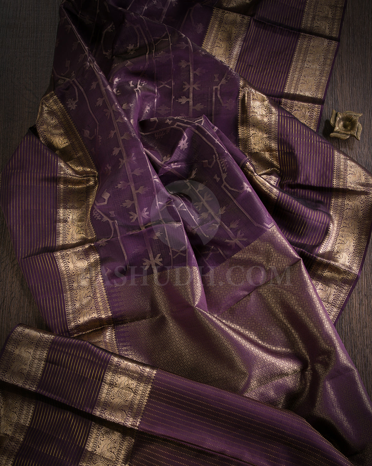 Wine Kanjivaram Silk Saree - D579(A)