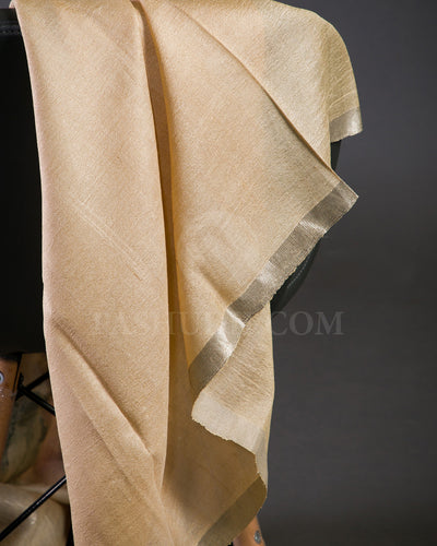 Beige Printed Tussar Jamdhani Saree - KP26