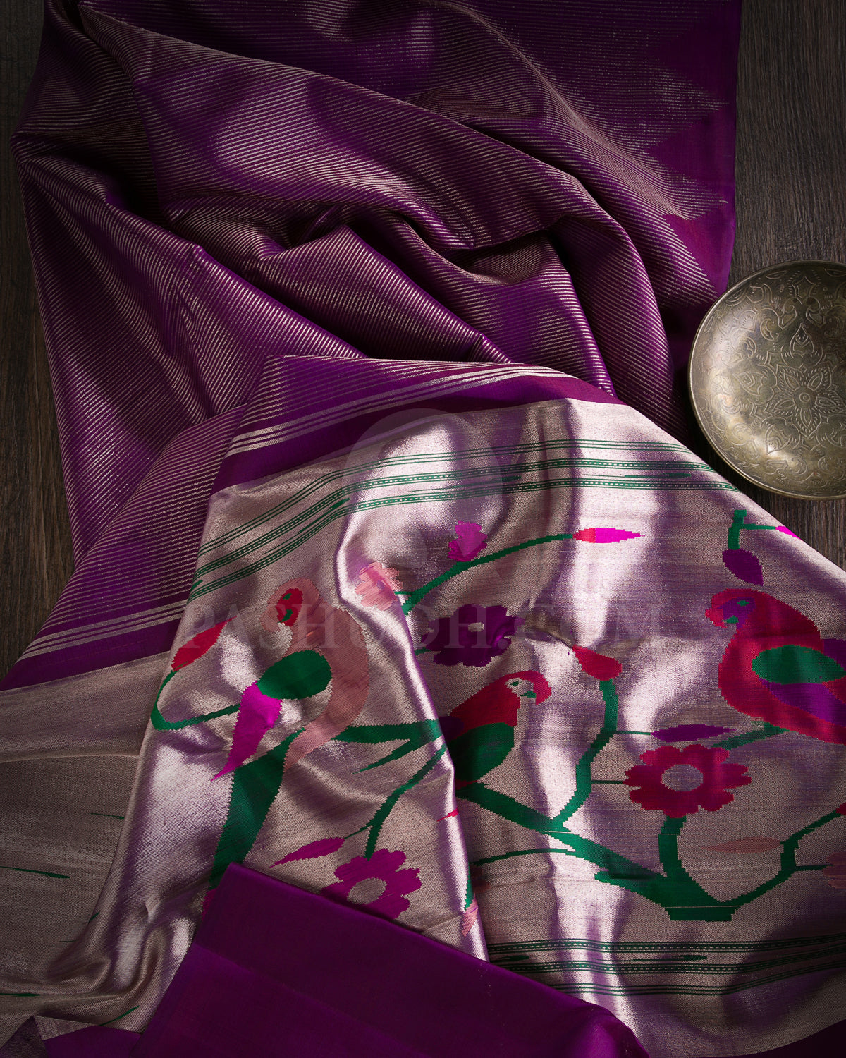 Violet Kanjivaram Silk Saree - S1285(A)