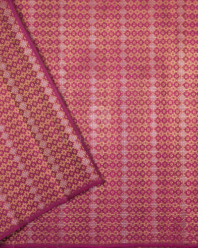 Baby Pink Pure Zari Kanjivaram Silk Saree - S725 - View 2