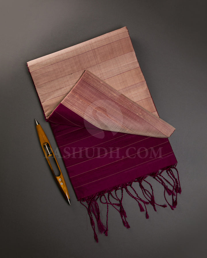 Pastel Pink And Magenta Soft Silk Saree - C61