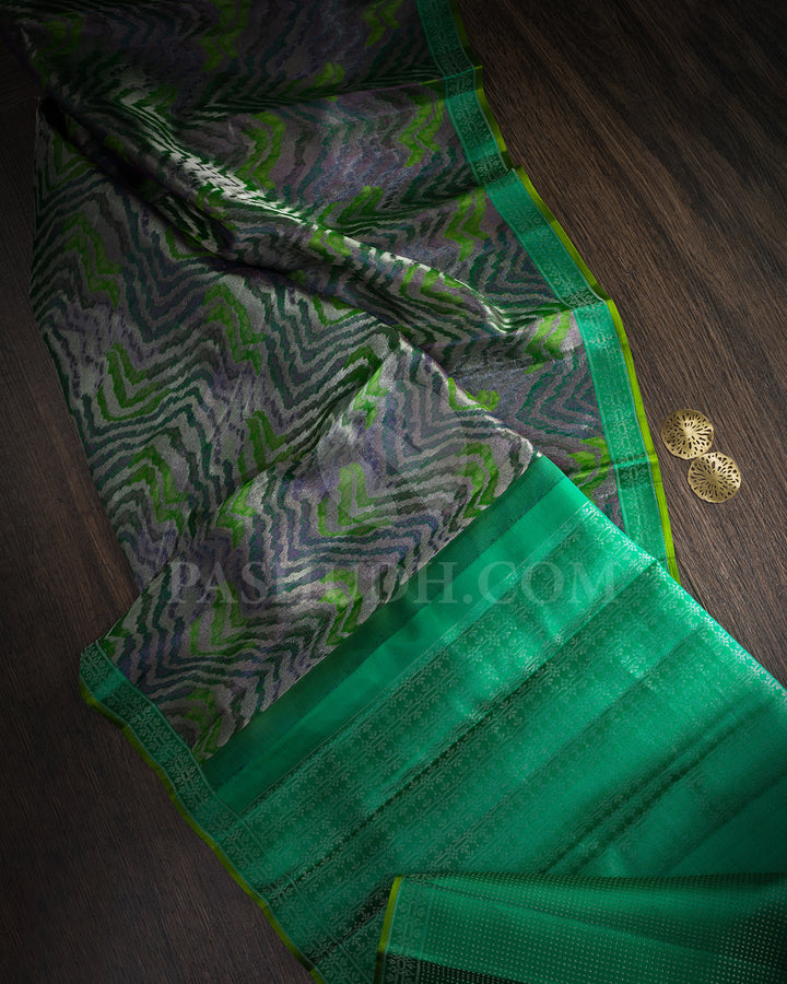 Shades Of Green Kanjivaram Silk Saree-DJ410(E)