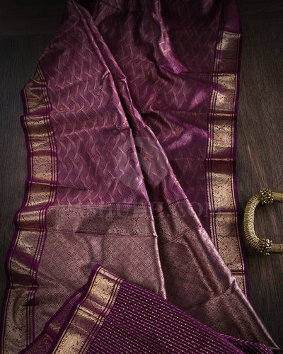 Violet Kanjivaram Silk Saree - S1306(A)