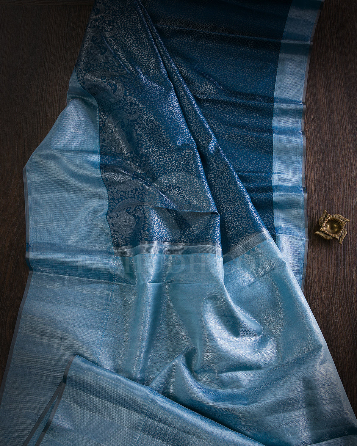 Blue Kanjivaram Silk Saree - D528(D)